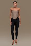 Beige corset top