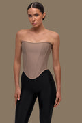 Beige corset top