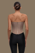 Beige corset top