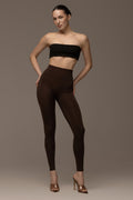 Matte brown leggings
