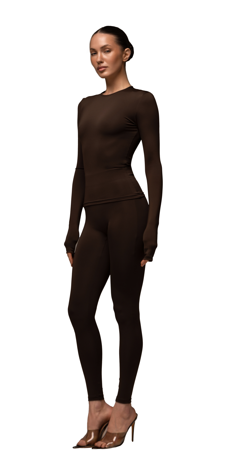 Matte brown long sleeve