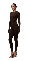 Matte brown long sleeve