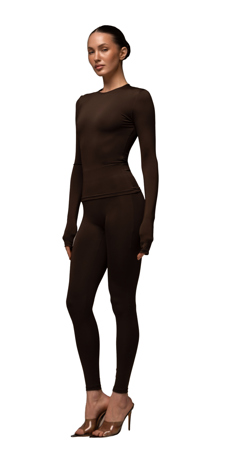Matte brown long sleeve