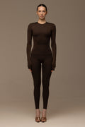 Matte brown long sleeve