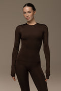 Matte brown long sleeve