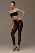 Space brown leggings