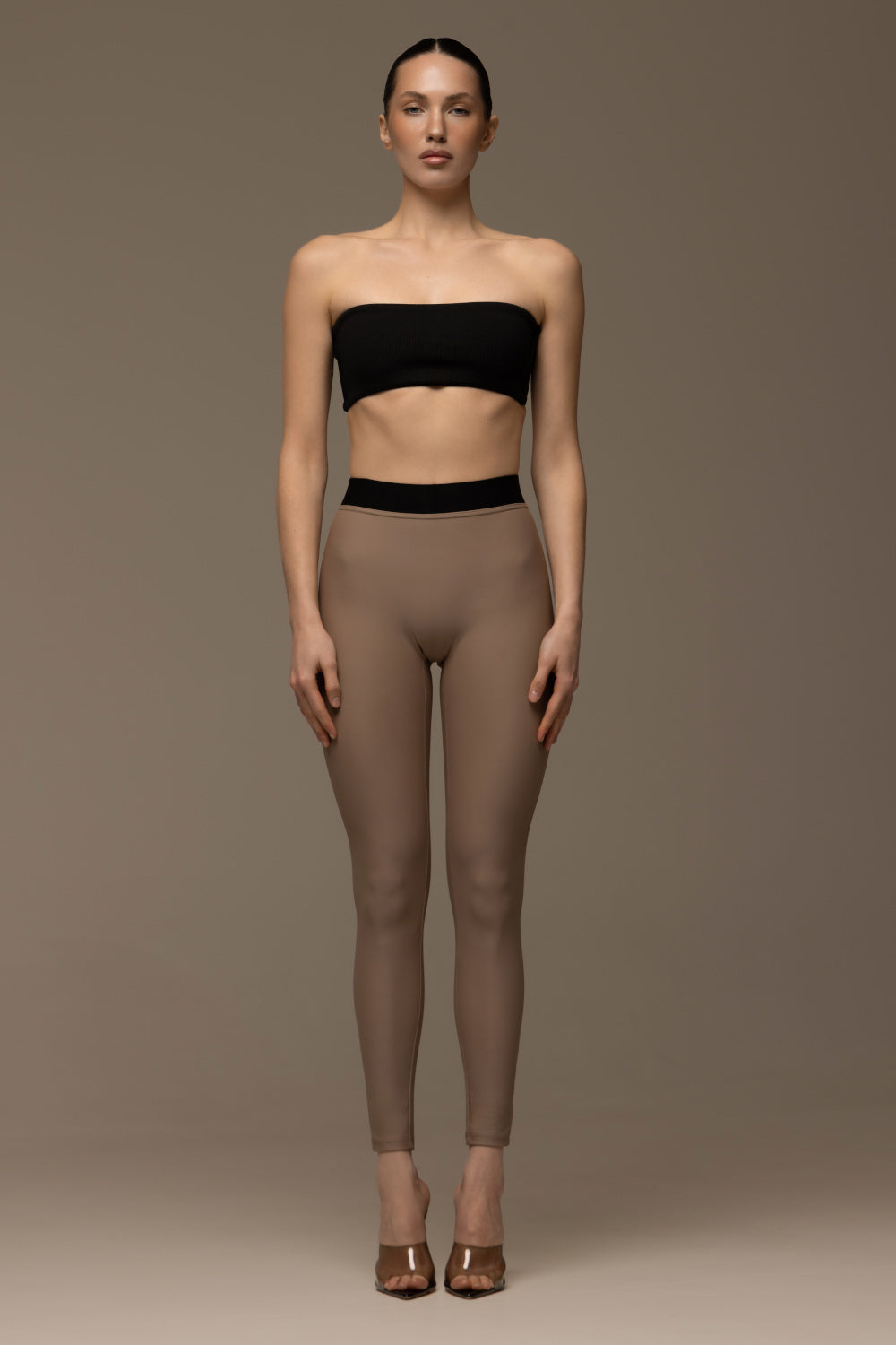 Warm nude leggings