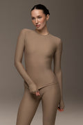 Warm nude long sleeve