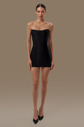 Black corset dress