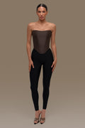 Brown corset top